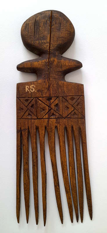 robson shamuyarira - afro combs wood sculpture
