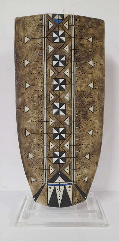 rodney blumenfeld fired ceramic vessel