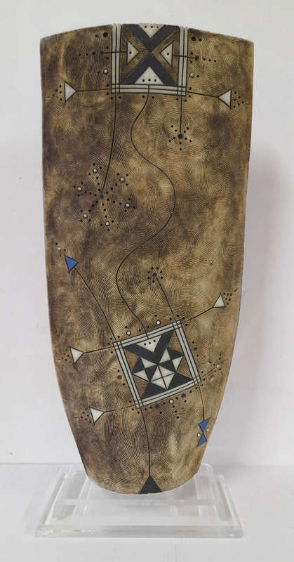rodney blumenfeld fired ceramic vessel