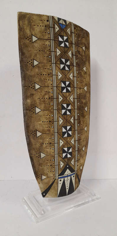 rodney blumenfeld fired ceramic vessel