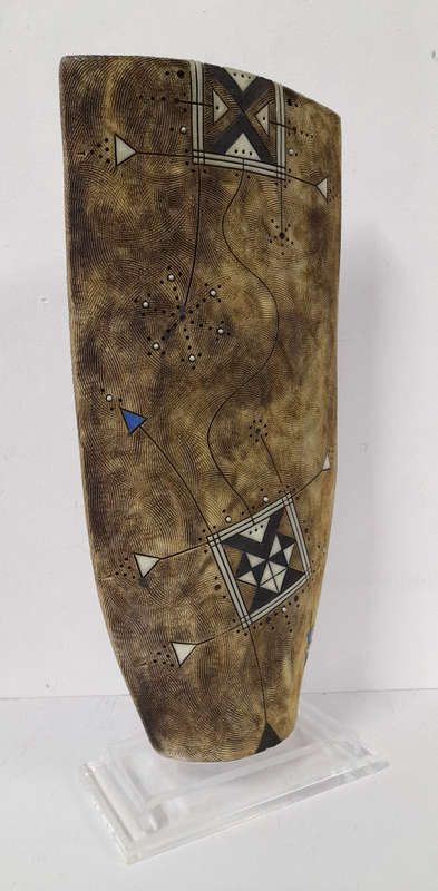 rodney blumenfeld fired ceramic vessel