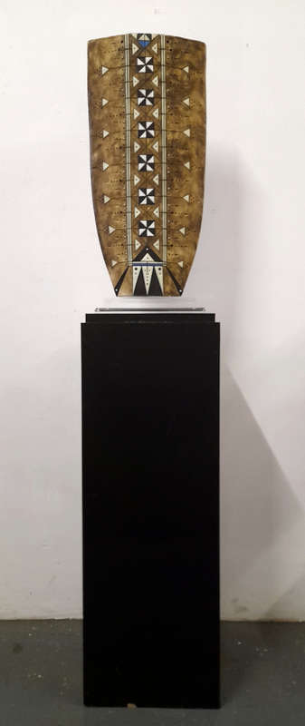 rodney blumenfeld fired ceramic vessel