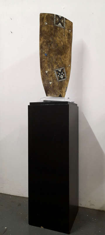 rodney blumenfeld fired ceramic vessel
