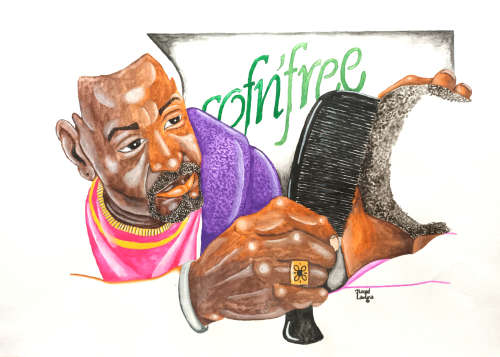 floyd langa watercolour on paper