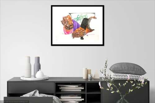 floyd langa watercolour on paper