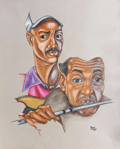 floyd langa watercolour on paper