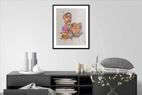 floyd langa watercolour on paper