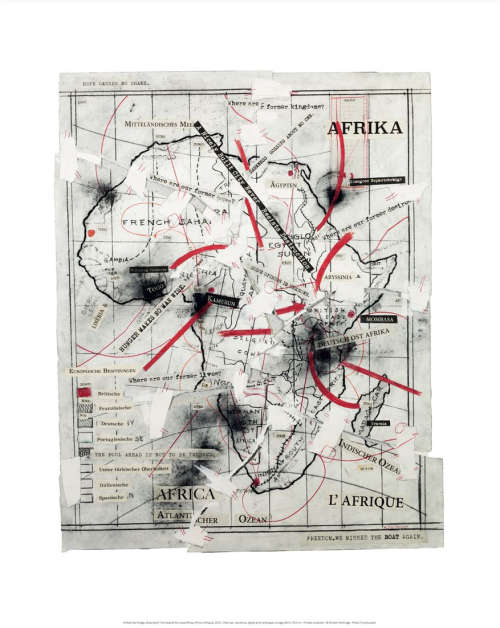 william kentridge `afrika africa l`afrique` print