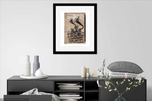 william kentridge - drawing for the refusal of time`unbind the artist` print