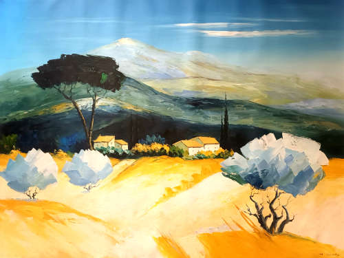 large size landscape oil painting