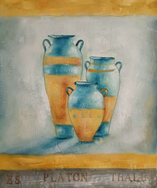 Thee Vessels Oil Painting