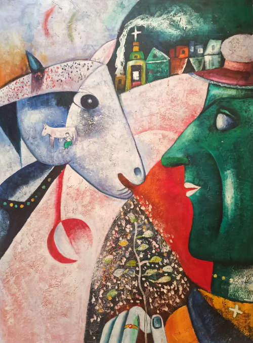 after marc chagall oil painting