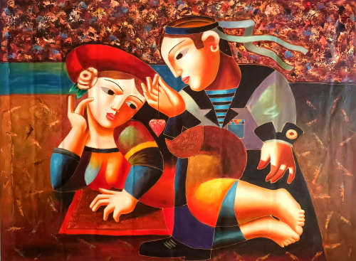 after oleg zhivetin oil painting
