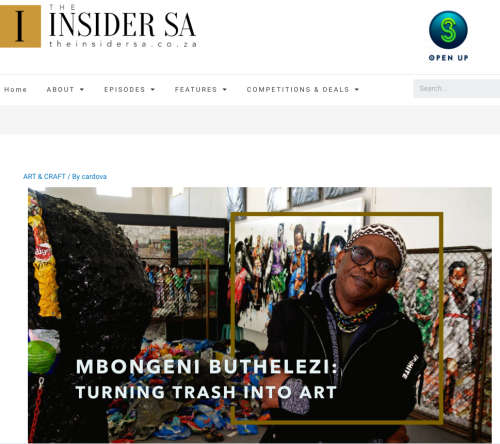 mbongeni buthelezi melted plastic painting