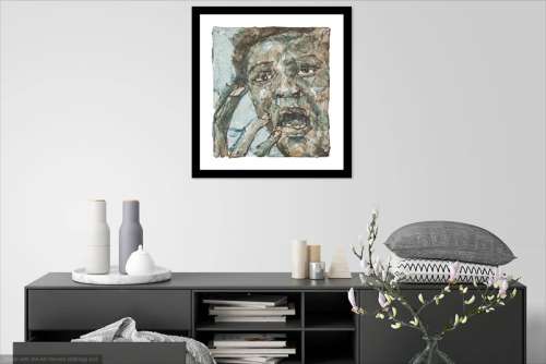 mbongeni buthelezi melted plastic painting