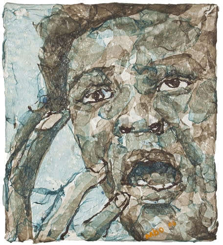 mbongeni buthelezi melted plastic painting
