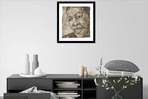 mbongeni buthelezi melted plastic painting