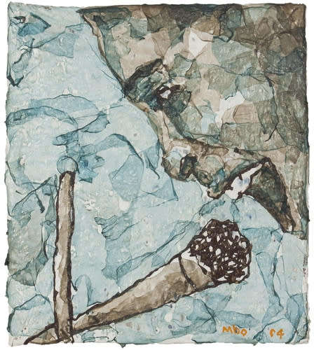 mbongeni buthelezi melted plastic painting