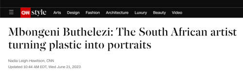 mbongeni buthelezi melted plastic painting