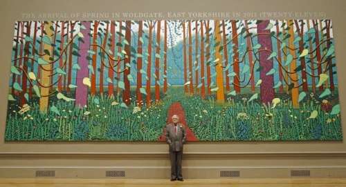 David Hockney - arrival of spring - Royal Academy Of Art print