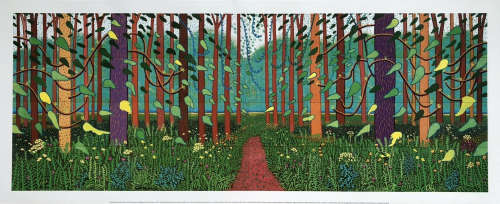 David Hockney - arrival of spring - Royal Academy Of Art print