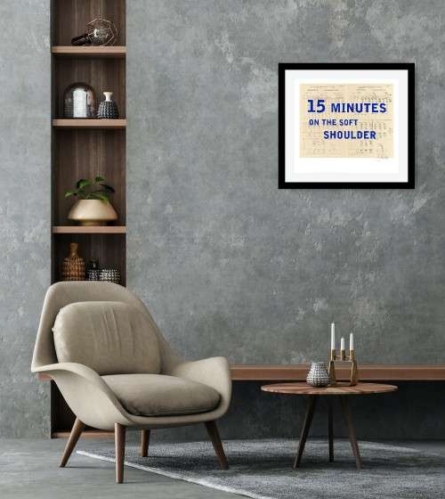 william kentridge -`15 minutes on the soft shoulder`print