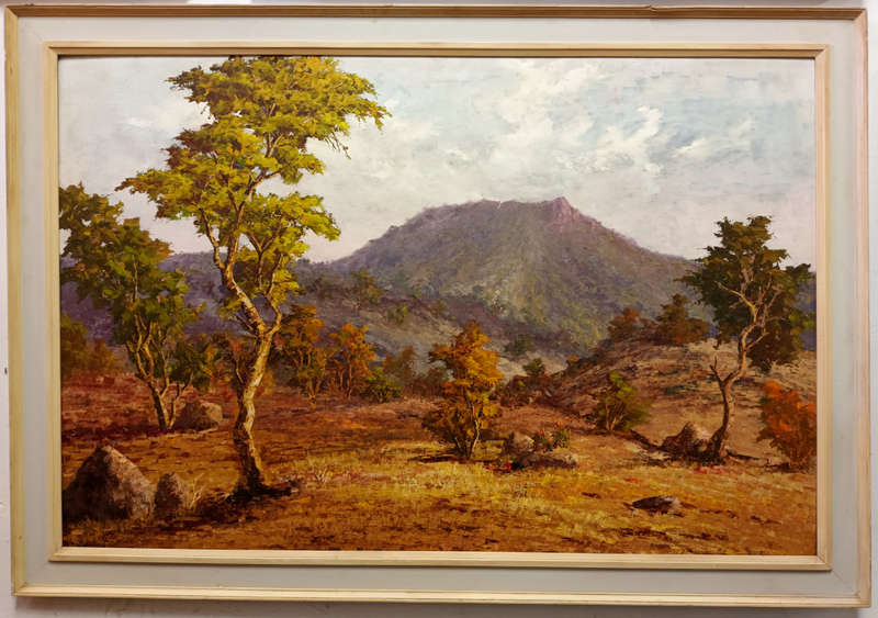 ernest benjamin king palette knife oil painting
