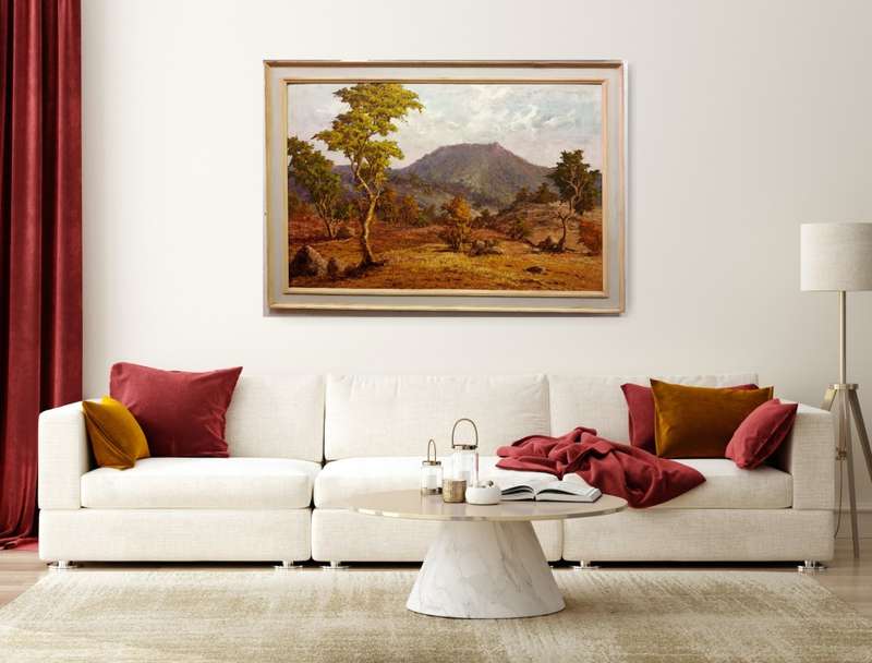 ernest benjamin king palette knife oil painting