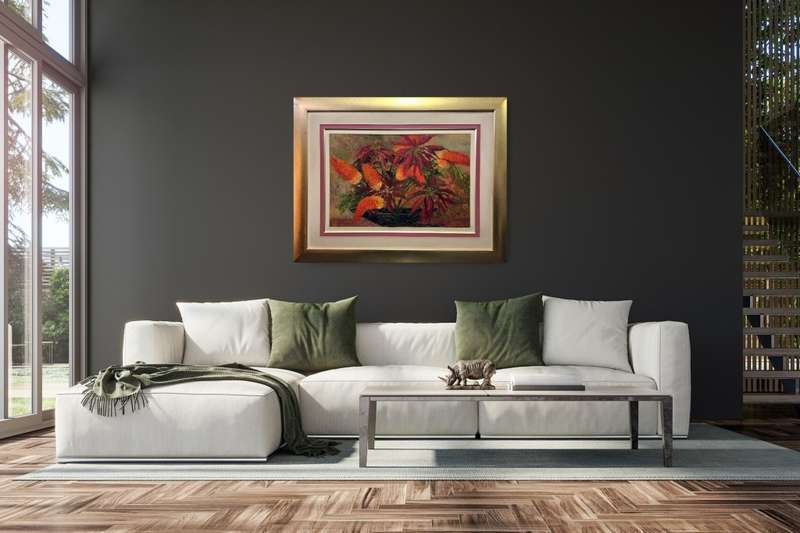 ernest benjamin king palette knife oil painting