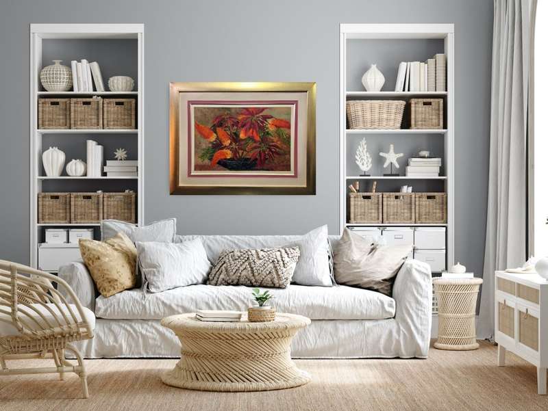ernest benjamin king palette knife oil painting