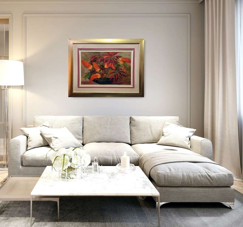 ernest benjamin king palette knife oil painting