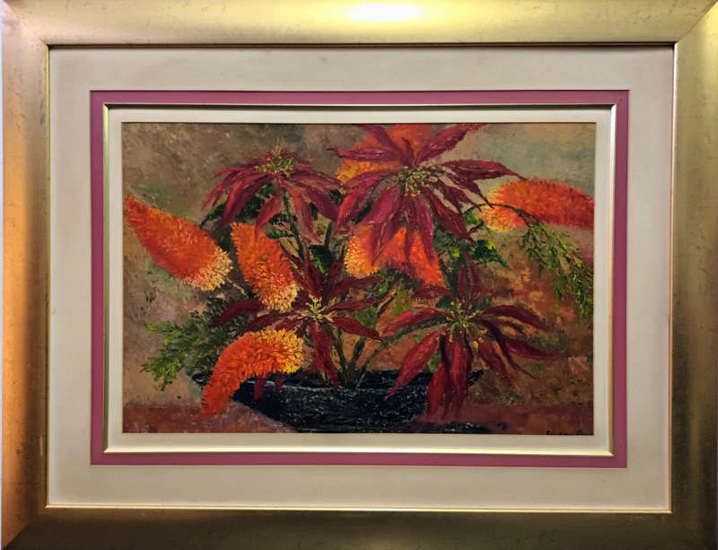ernest benjamin king palette knife oil painting