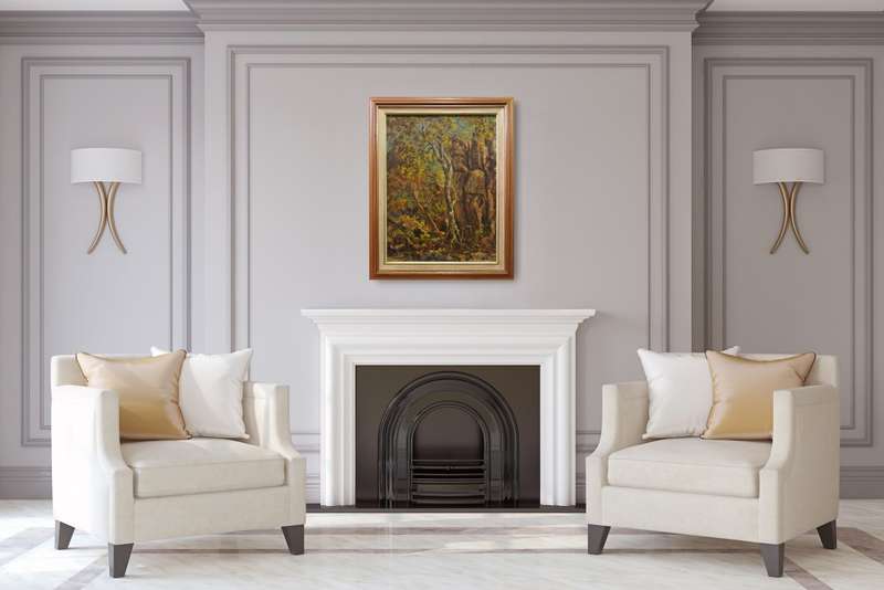 ernest benjamin king palette knife oil painting