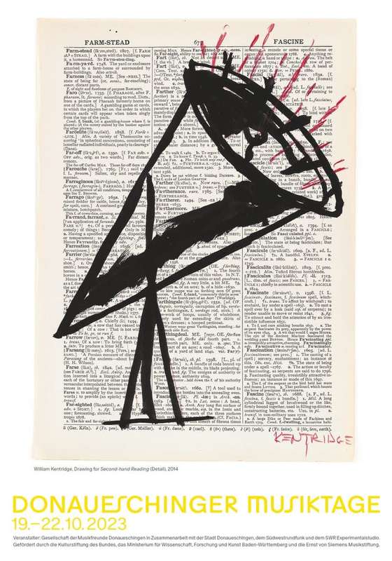 william kentridge donaueschinger musiktage poster