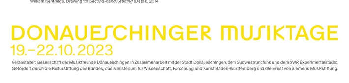 william kentridge donaueschinger musiktage poster