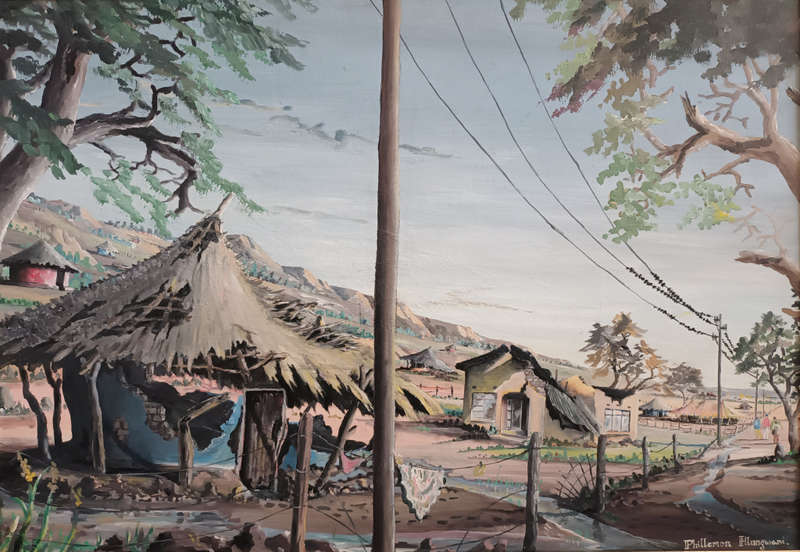 Phillemon Hlungwani oil painting