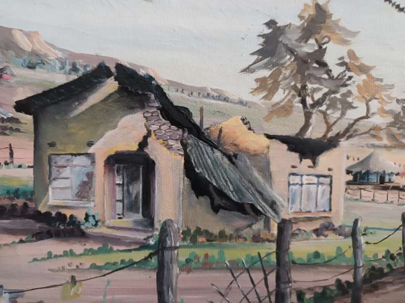 Phillemon Hlungwani oil painting