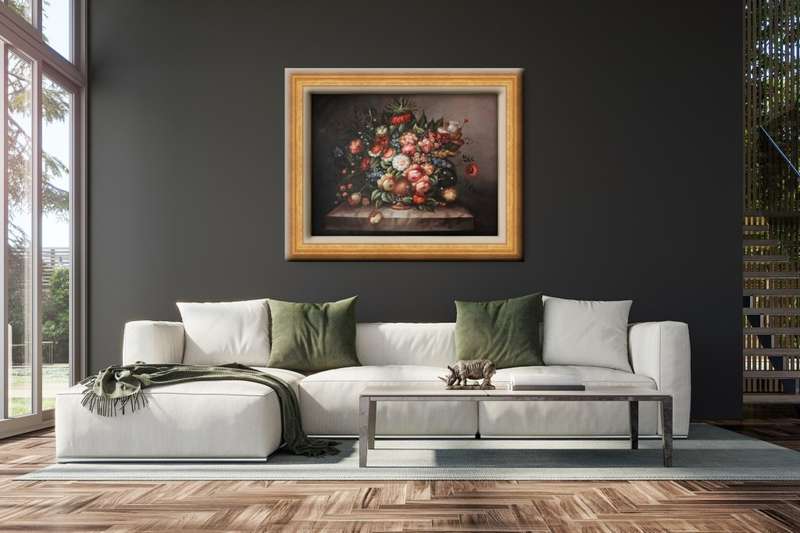 floral oil painting