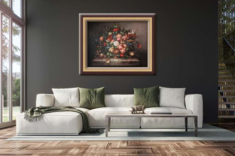 floral oil painting