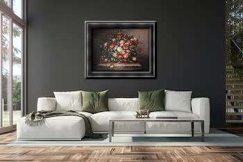 floral oil painting