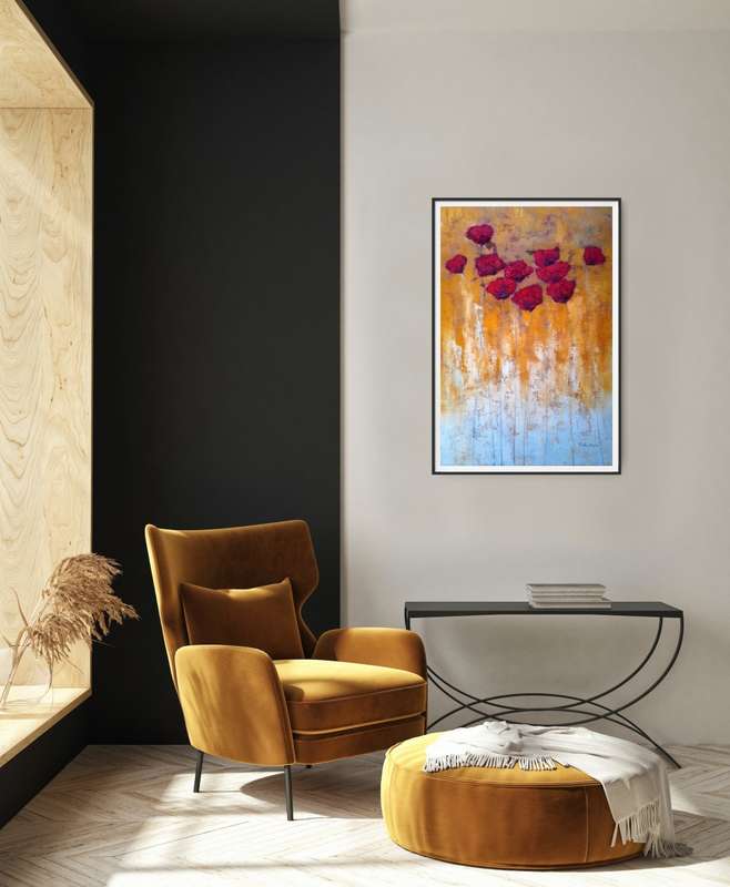 floral oil painting