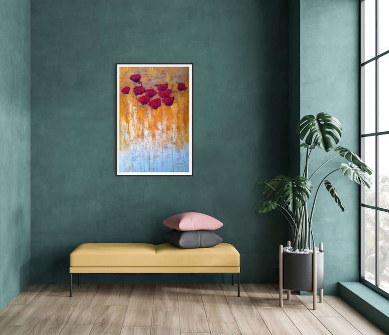 floral oil painting