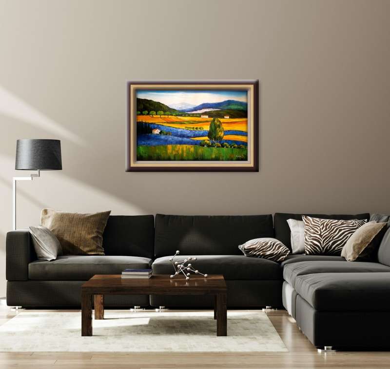 modern countryside landscape Oil Painting