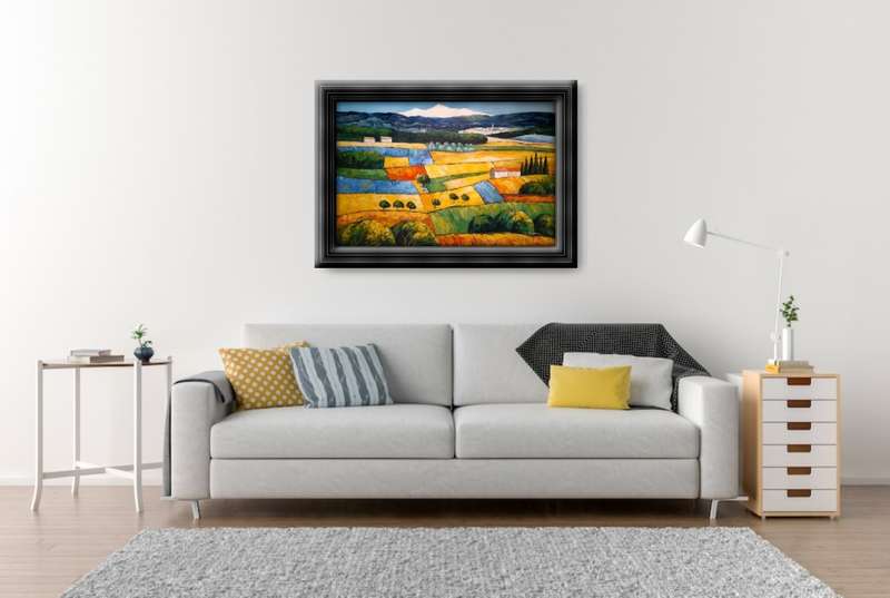 modern countryside landscape Oil Painting