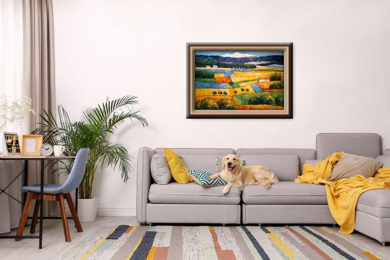 modern countryside landscape Oil Painting