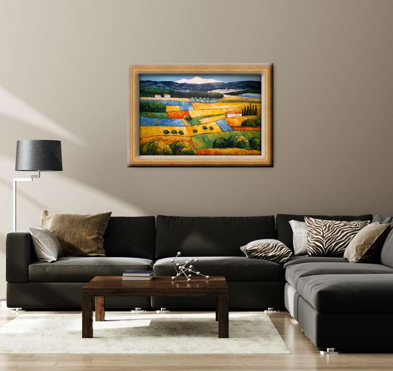 modern countryside landscape Oil Painting