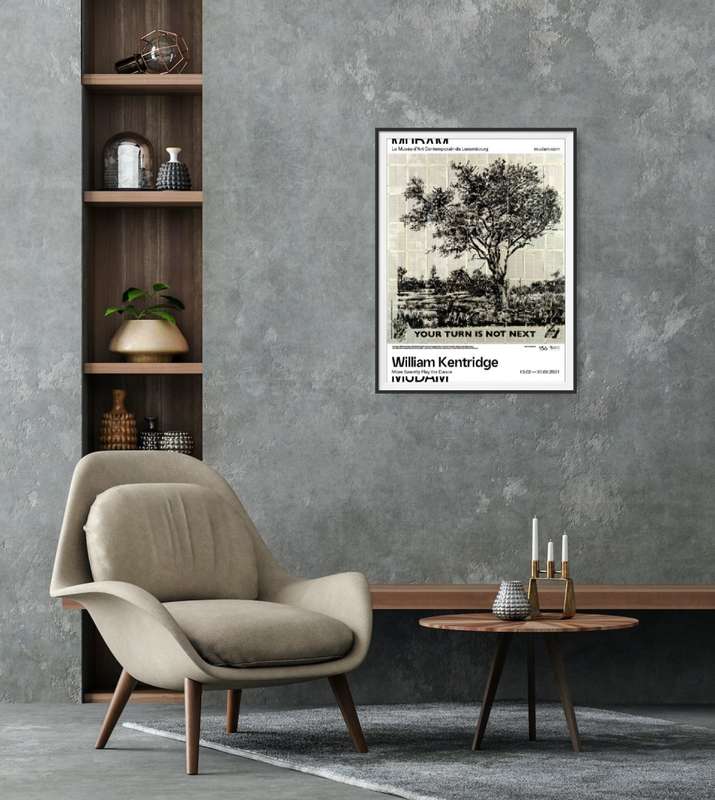 william kentridge - Mudam Contemporary Art Museum exhibition poster