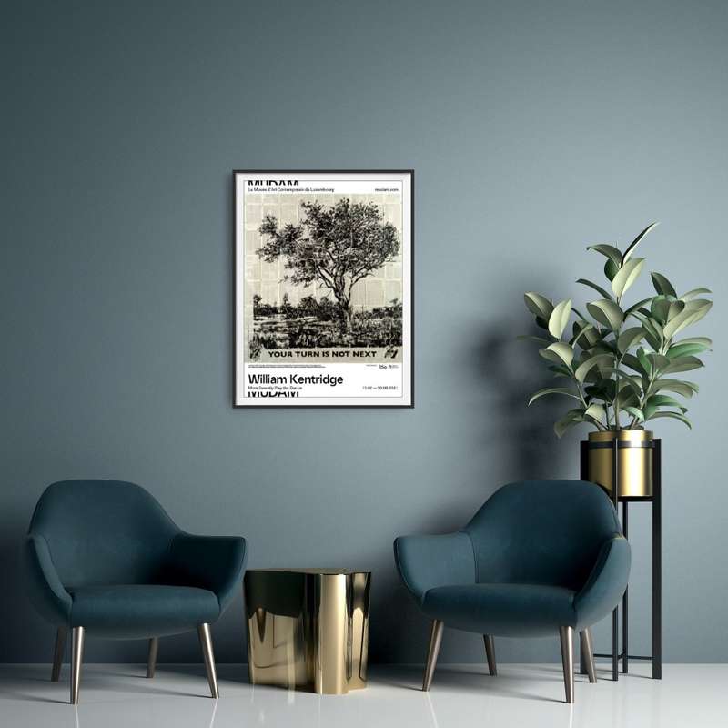 william kentridge - Mudam Contemporary Art Museum exhibition poster