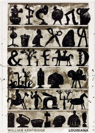 william kentridge - Louisiana Museum of Modern Art exhibition poster