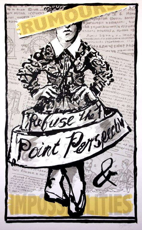 william kentridge  `rumours and impossibilities` print